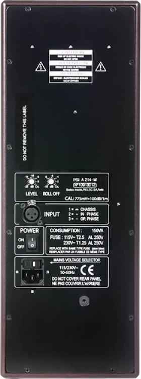 PSI AUDIO A214M - Black — Studio Monitor, nearfield reference loudspeaker