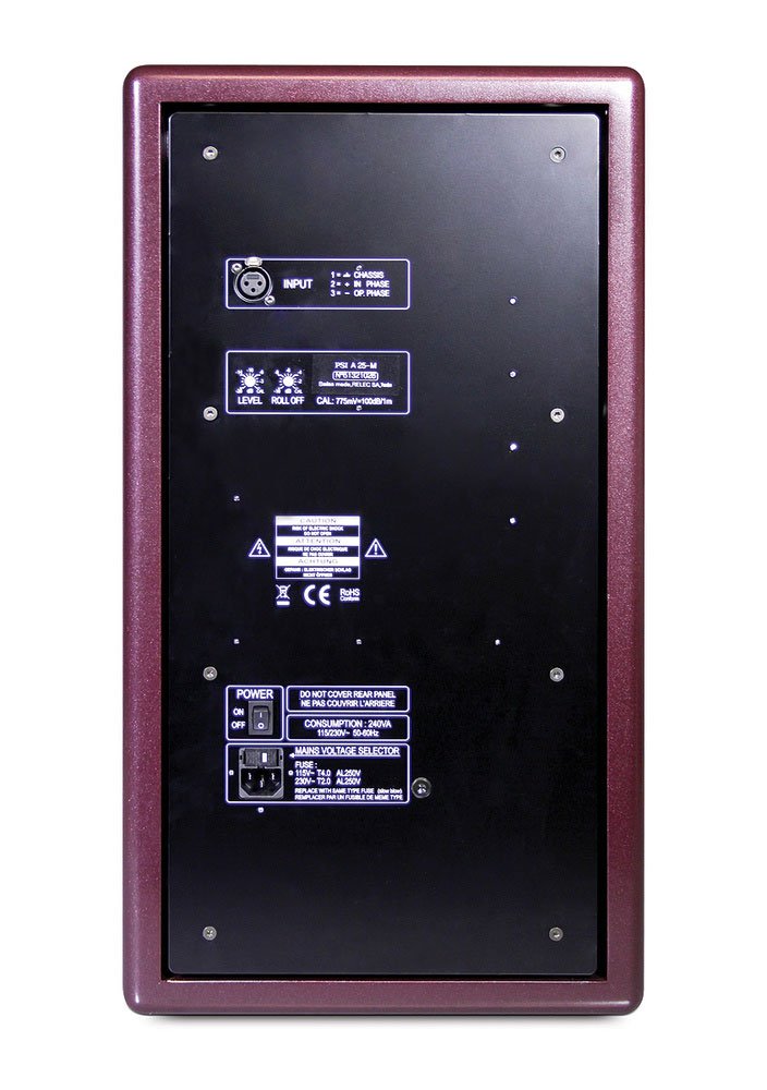 PSI AUDIO A25M - Red — Studio Monitor, nearfield reference loudspeaker