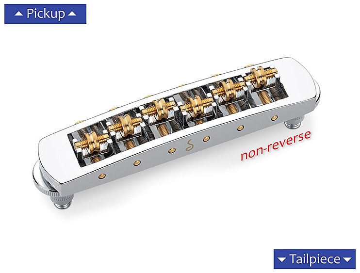 Schaller STM Non-Reverse Bridge With Brass Saddles