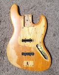 Vintage 1972 (4-Bolt) FenderJazz Bass Body - Original Natural Finish 72 1970s 70s