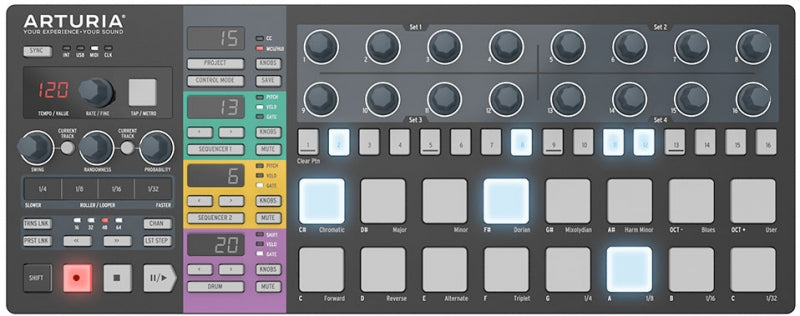 ARTURIA BeatStep Pro — MIDI Controller, MIDI performance control surface