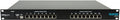 Rackmount audio device with multiple Ethernet ports, USB port, and power switch on the front panel.