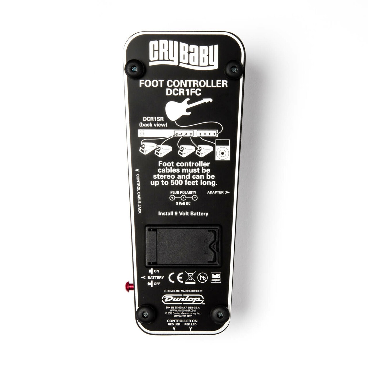 Dunlop DCR1FC Cry Baby Rack Foot Controller