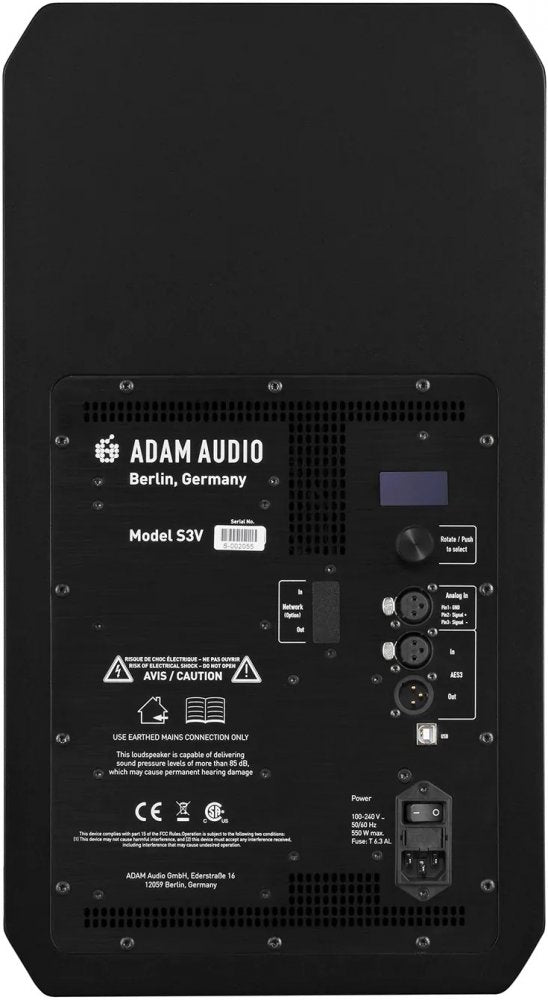 ADAM S3V — Studio Monitor, nearfield reference loudspeaker