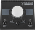 Black Mackie Big Knob Passive monitor controller with a large silver volume knob and multiple buttons.