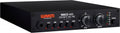Front and side view of a black Warm Audio WA12 MKII discrete microphone preamplifier with knobs and buttons.