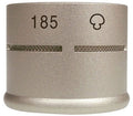 Silver microphone capsule with the number 185 and a polar pattern symbol printed on it.