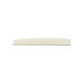Off-white pre-shaped acoustic guitar saddle shown on a white background.