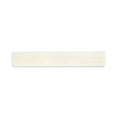 Off-white rectangular bone guitar saddle piece with smooth surface shown on a white background.