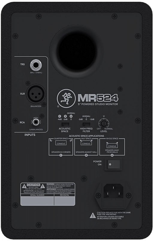 MACKIE MR524 — Studio Monitor, nearfield reference loudspeaker