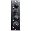 Black studio audio processor panel with multiple rotary knobs, push buttons, and frequency markings.