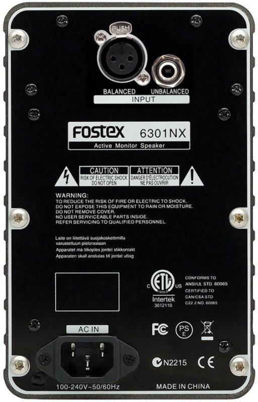 FOSTEX 6301NX — Studio Monitor, nearfield reference loudspeaker