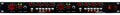 Front panel of a black PHOENIX AUDIO Ascent Two EQ with red knobs, switches, and 1/4 inch jack input connectors.