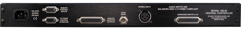 STUDIO TECHNOLOGIES Model 780-02 Central Controller / Model 790 Control Console — Personal Monitor System