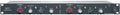 Black rackmount 2-channel mic preamplifier with knobs, switches, and indicator lights from Rupert Neve Designs.