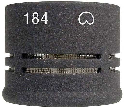 Close-up of a black microphone component with the number 184 and a heart-shaped symbol.