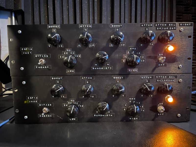 Pultec PAIR Pultec EQP-1A Clone (Cinemag, Sowter, Vintage Windings) - Black