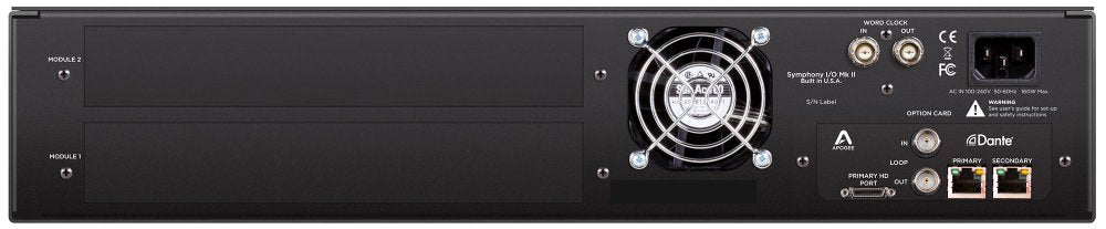 APOGEE Symphony I/O MkII Dante Chassis - No Modules — Converter