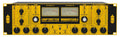 Front panel of a Looptrotter Monster 2 audio compressor with knobs, VU meters, and toggle switches.
