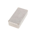 Rectangular metal enclosure box with screws visible on the top panel.