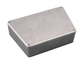 Rectangular metal enclosure box with screws on the corners of the top surface.