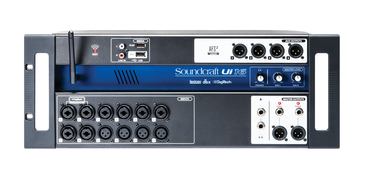 Ui-16 Compact 16 Input Remote-Controlled Digital Mixer