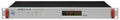 Front panel of a TASCAM ML-16D analog/Dante converter with power button, status lights, sample rate indicators, and LED level meters.