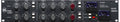 Black audio processor panel with knobs, switches, meters, and Heritage Audio branding in a rack unit format.