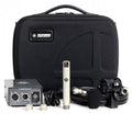Telefunken audio microphone set with power supply, microphone, cable, clips, capsules, and carrying case.