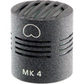 Black cylindrical microphone capsule with a grille and white 'MK 4' text on the side.