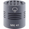 Gray cylindrical microphone capsule with vents and MK 41 printed on it