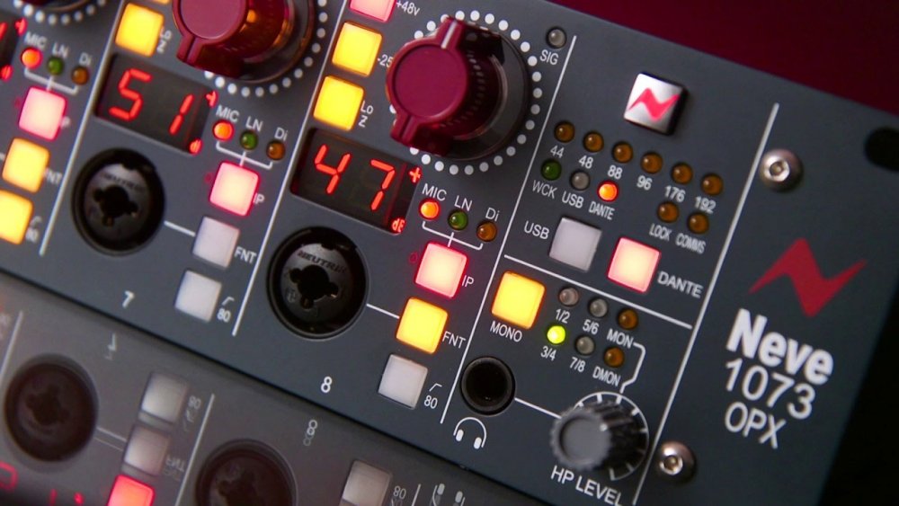 AMS NEVE 1073OPX with Dante/USB Digital I/O Card Bundle — Preamp / DI