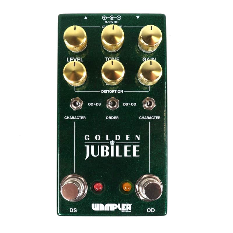 Used Wampler Golden Jubilee Overdrive & Distortion Guitar Effects Pedal