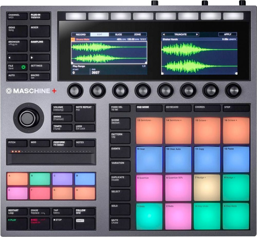 NATIVE INSTRUMENTS Maschine+ — Drum Machine, rhythm production drum machine