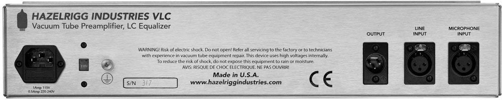 HAZELRIGG INDUSTRIES VLC Preamp/EQ/DI — Preamp / DI