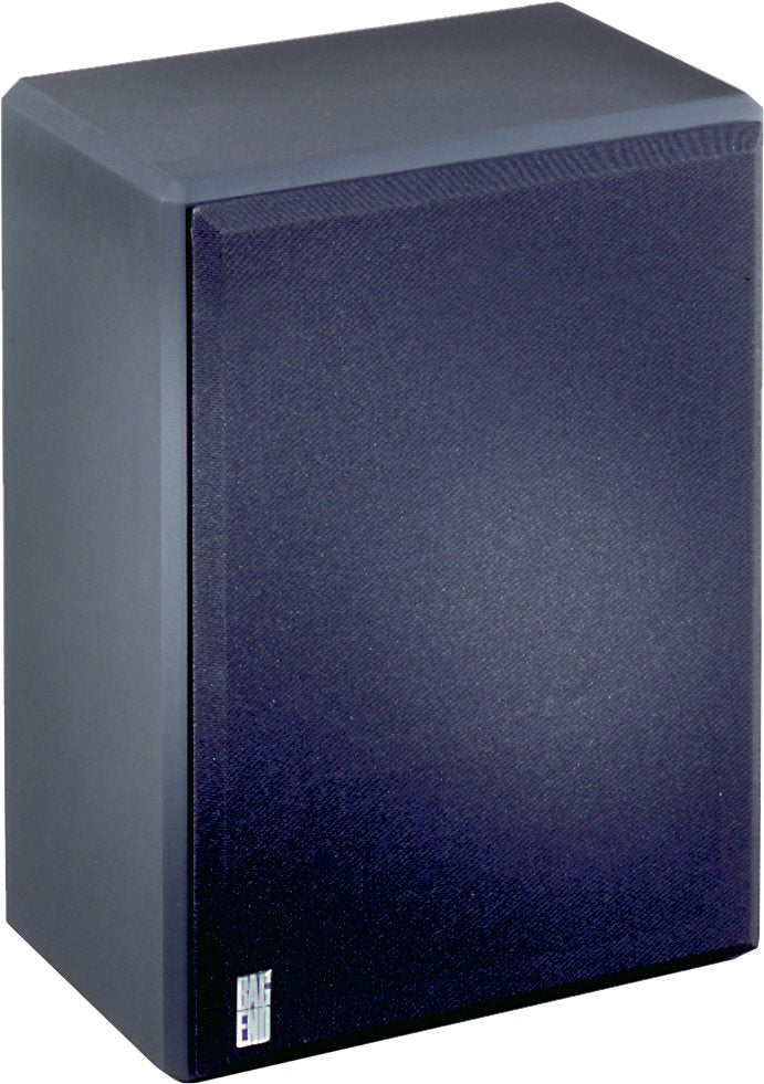 Black rectangular studio monitor speaker with fabric grille and BAG END logo on front bottom left.