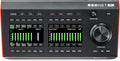 Black Focusrite RedNet R1 monitor controller with display screens, multiple buttons, and two large rotary knobs