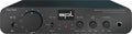 Black monitor controller with multiple knobs, toggle switches, a 3.5mm headphone jack, and front panel indicators.