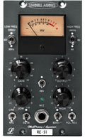Front panel of a LinDell audio device with knobs, toggle switches, VU meter, and a 1/4 inch input jack.