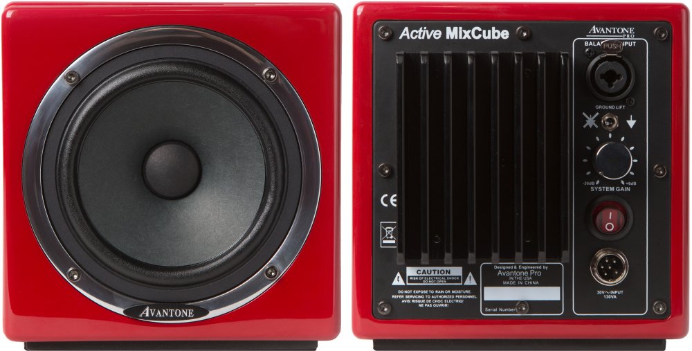 AVANTONE MixCubes Active Red — Studio Monitor, nearfield reference loudspeaker