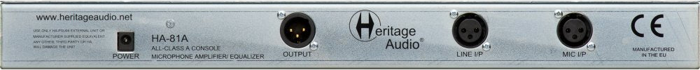 HERITAGE AUDIO HA-81A — Preamp / DI