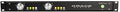 Front rack panel of a Grace Design m201 mk2 with knobs, indicator lights, and a power button.