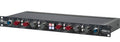 Front panel of a black Heritage Audio Symph EQ stereo asymmetric equalizer with multiple colored knobs and buttons.