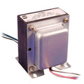 Metal transformer with label showing model 1750T and multiple wire leads on a white background.