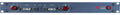 Front panel of a blue rack unit with knobs, switches, and one XLR connector labeled Neve 1073DPA.