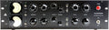 Front panel of an IGS V8 Compressor audio processor with meters, knobs, switches, and power indicator light.