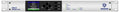 Front panel of a Brainstorm Electronics DXD-8 universal clock showing a screen, navigation buttons, and status indicators.