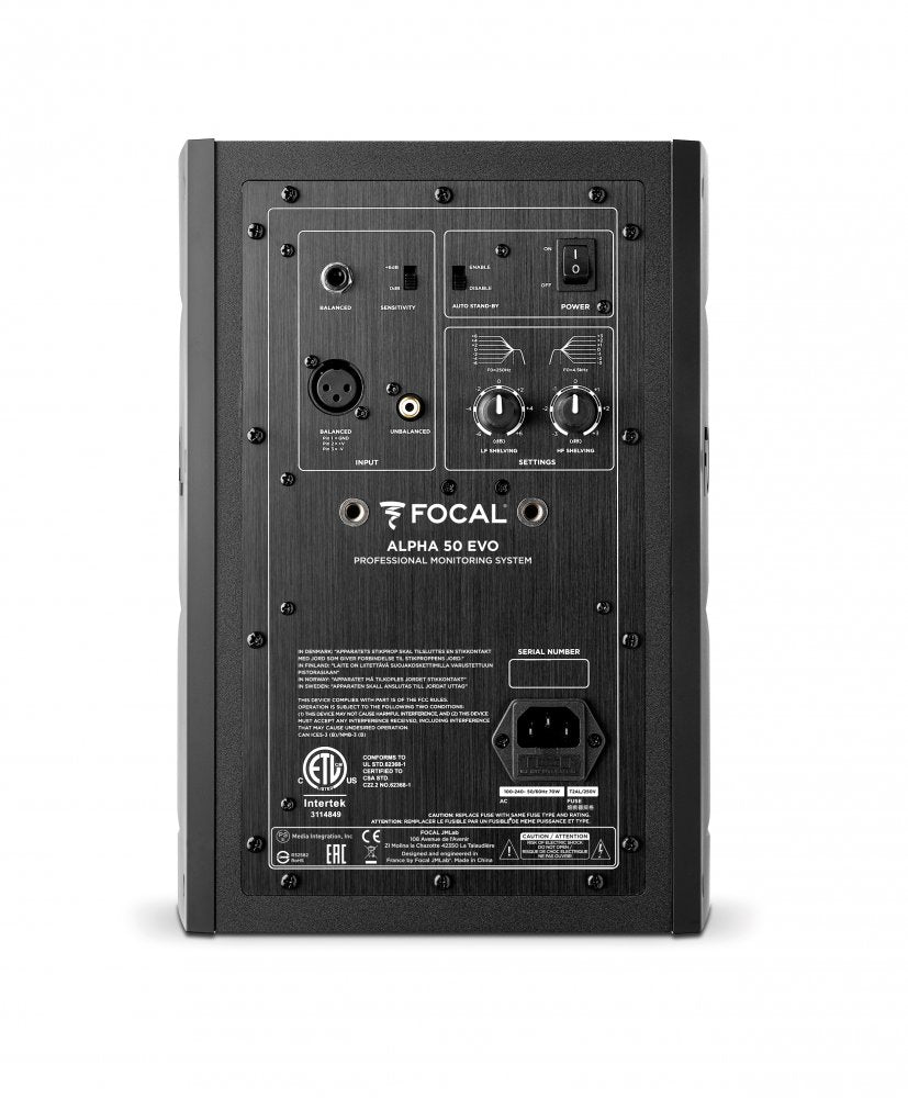 FOCAL Alpha 50 Evo — Studio Monitor, nearfield reference loudspeaker