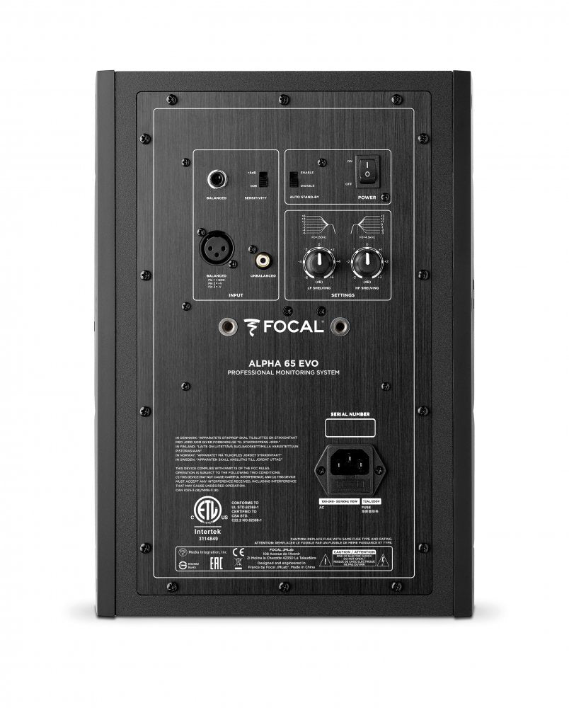 FOCAL Alpha 65 Evo — Studio Monitor, nearfield reference loudspeaker