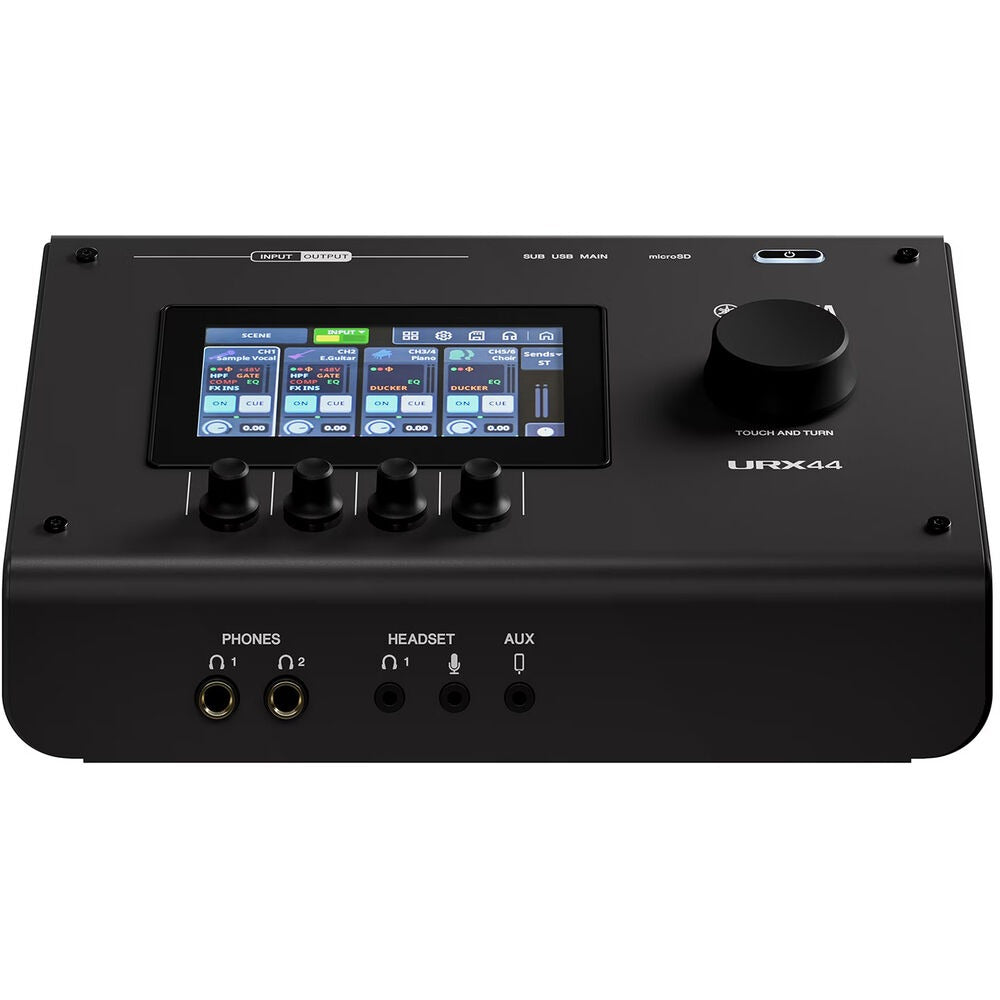 Yamaha URX44 6x4 USB-C Audio Interface - Black, computer recording audio interface